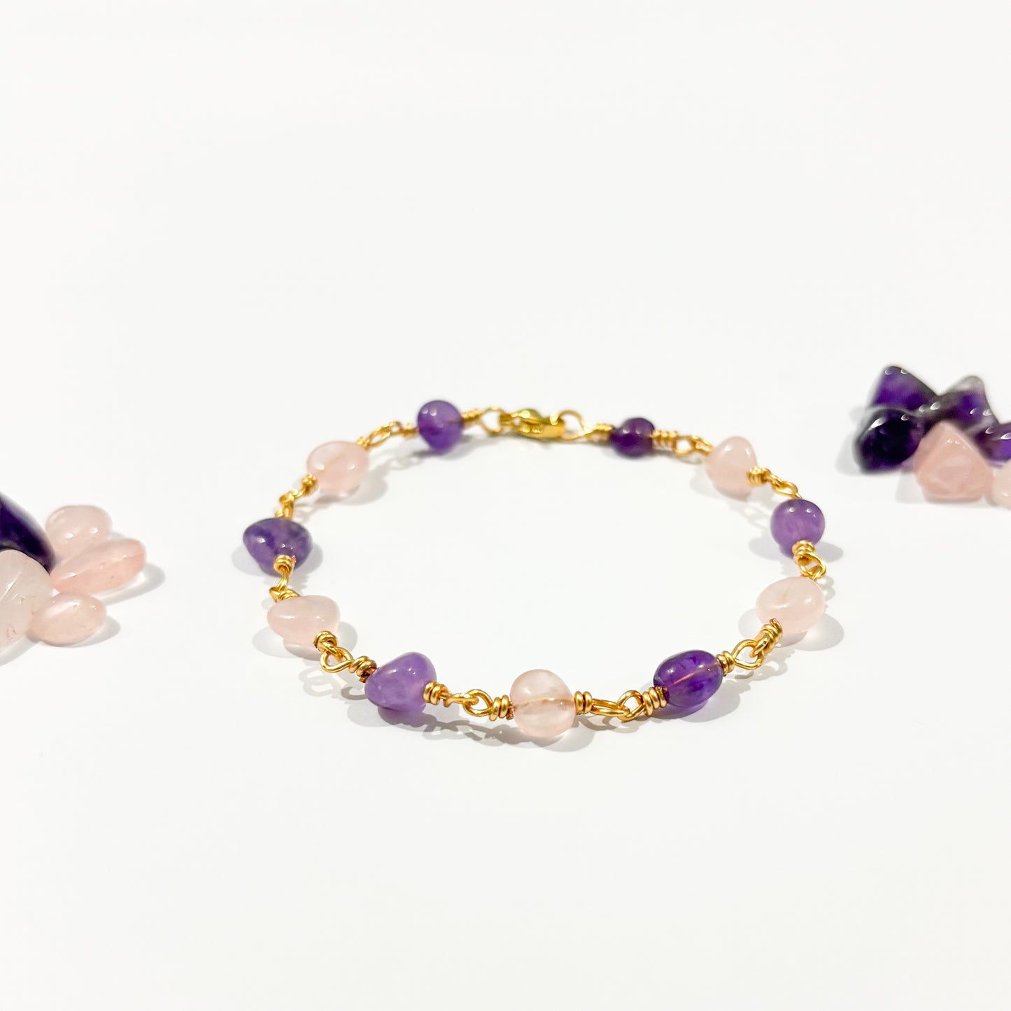 Amethyst x Rose Quartz Bracelet