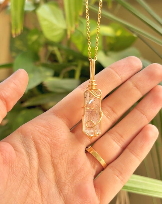 Rutile Quartz Handmade Pendant