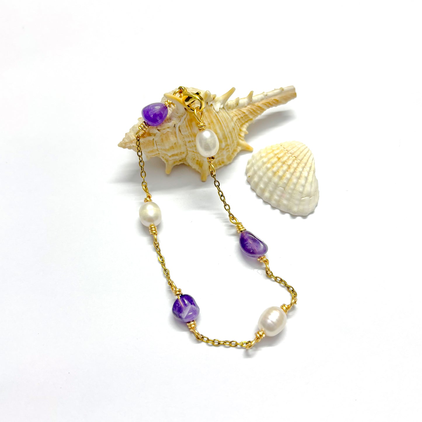 Amethyst x Pearl Bracelet