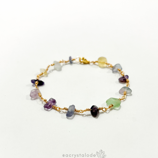 Rainbow Fluorite Bracelet