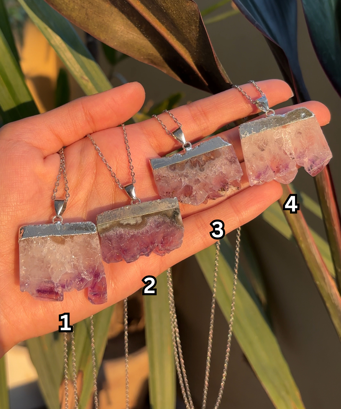 Amethyst Slab Pendant