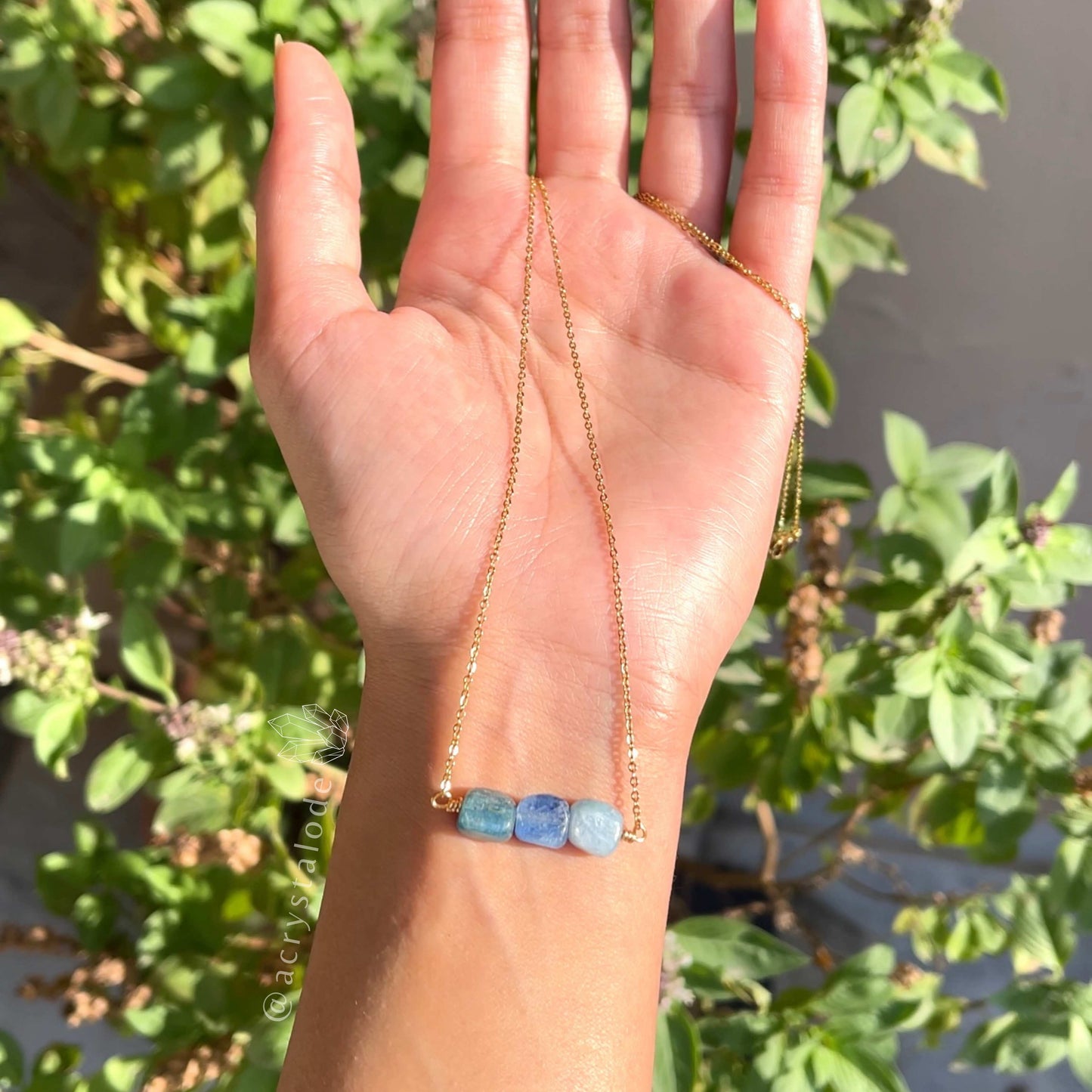 Kyanite Tumbled Stone Necklace