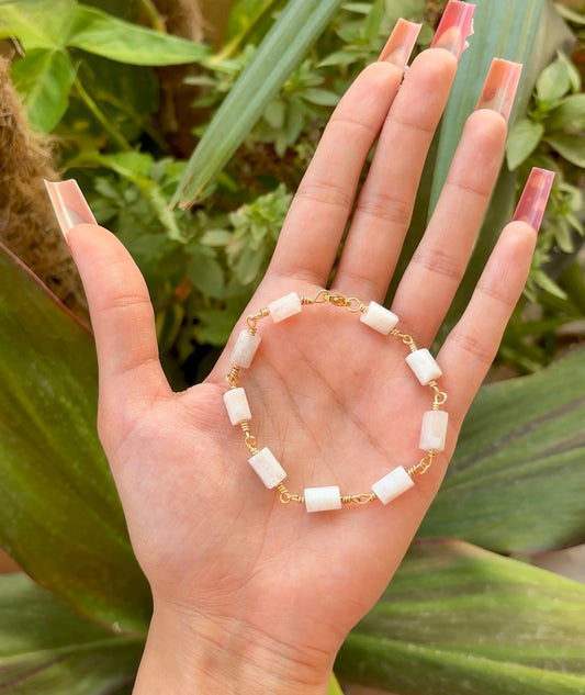 Rainbow Moonstone Bracelet