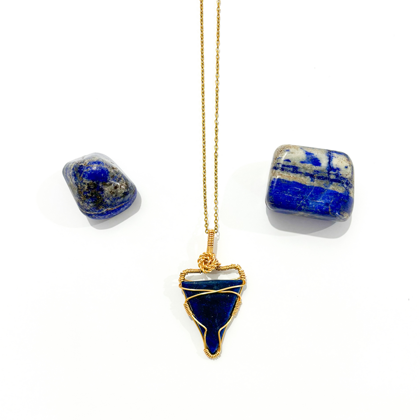 Lapis Lazuli Wire Wrapped Pendant