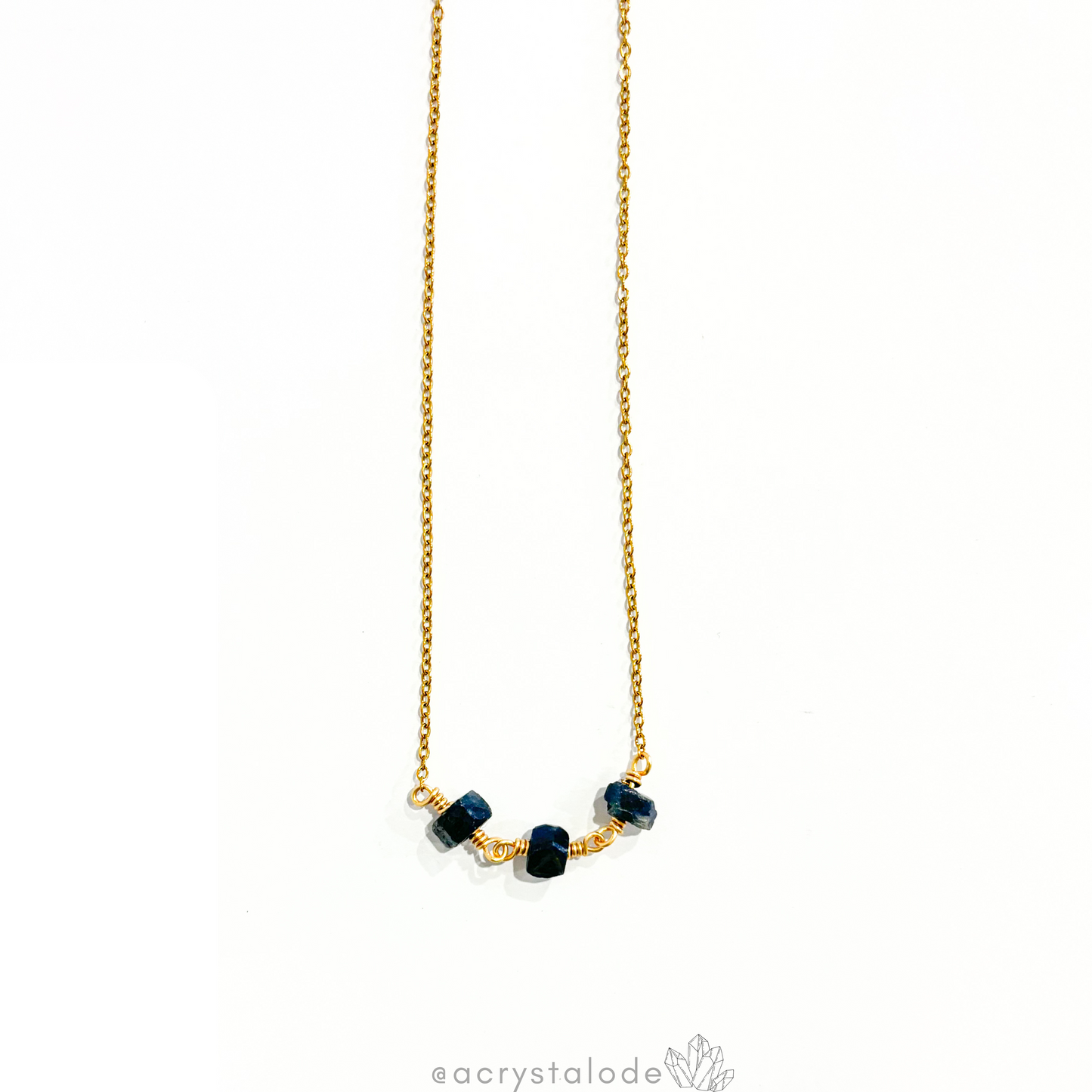 Raw Sapphire Necklace