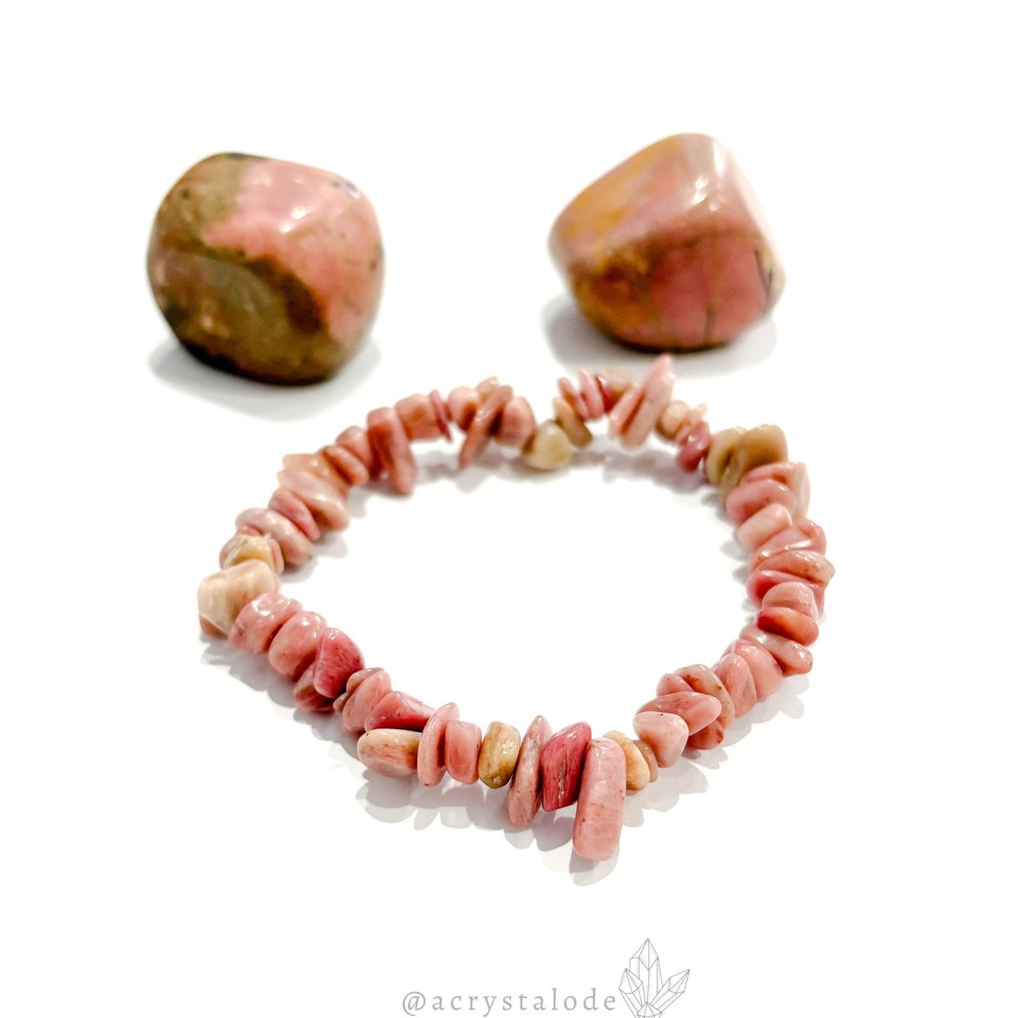 Rhodochrosite Chip Bracelet