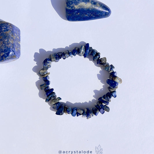 Lapis Lazuli Chip Bracelet