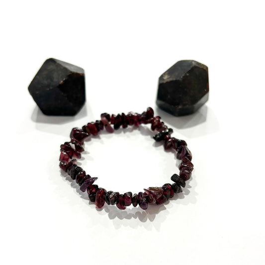 Garnet Chip Bracelet