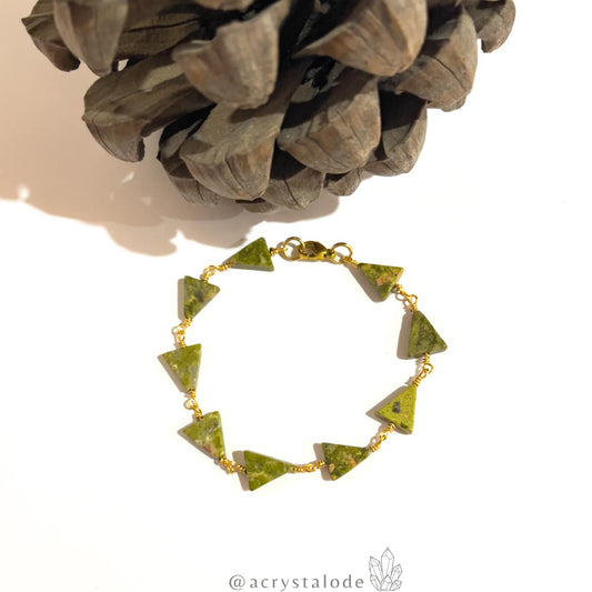 Unakite Handmade Bracelet